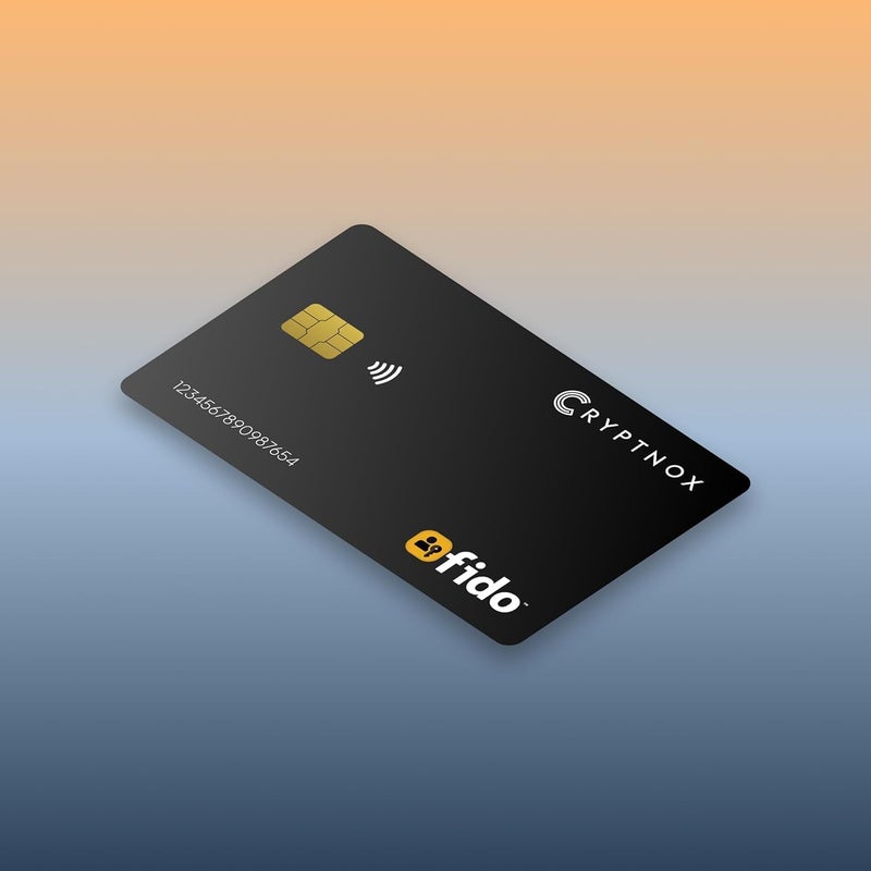 Cryptnox FIDO2 Security Key Card, Two Factor Authentication (2FA) NFC Security Key FIDO 2.1 Level 1 Certified, Passwordless Login & 2FA Via NFC Or Contact, Works with Windows, Mac, iOS, Android - Image 2